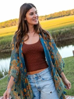 Natural Life Danielle Square Neck Tank - Coffee -Natural Life Shop VP3A1842