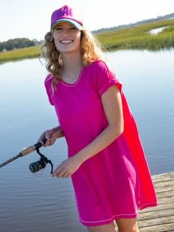 Natural Life Frankie Knit Tee Shirt Dress - Pink -Natural Life Shop VP3A2370