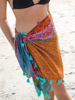 Natural Life Meera Convertible Kimono - Orange -Natural Life Shop VP3A4701