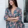 Natural Life Tunic-In-A-Bag - Pink Blue Floral -Natural Life Shop VP3A5697