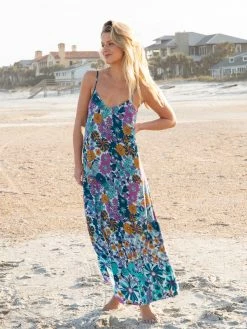 Natural Life Gracie V-Neck Slip Dress - Purple Floral -Natural Life Shop VP3A6226 421da911 90df 4cd4 a637 556ee13ecfb8