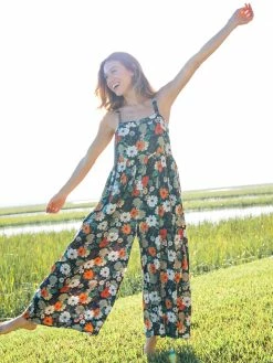 Natural Life Patti Jumpsuit Orange - Purple Daisies 10 Natural Life Patti Jumpsuit Orange - Purple Daisies -Natural Life Shop VP3A6961
