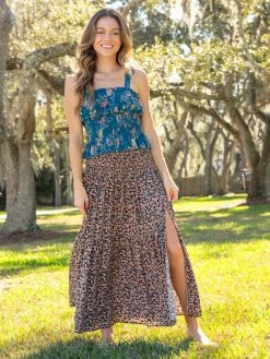 Natural Life Angelina Midi Skirt - Autumn Blossom 11 Natural Life Angelina Midi Skirt - Autumn Blossom -Natural Life Shop VP3A9079