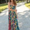 Natural Life Sidney Maxi Dress - Black Coral Floral -Natural Life Shop VP3A9822