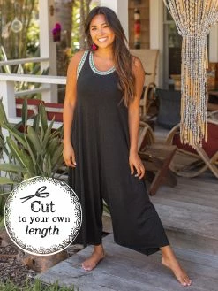 Natural Life Willow Jumpsuit - Charcoal