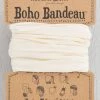 Natural Life Solid Boho Bandeau® Headband - Cream -Natural Life Shop cream boho bandeau