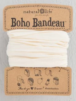 Natural Life Solid Boho Bandeau® Headband - Cream